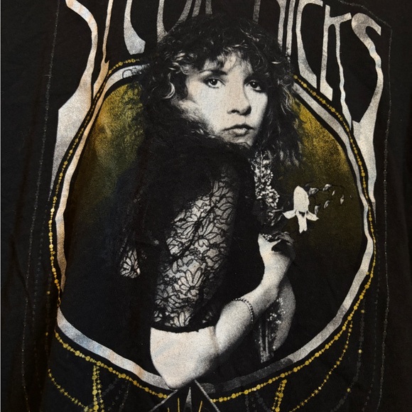 Stevie Nicks Black Graphic Women's Top - Picture 4 of 9